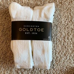 Gold Toe Men's Classic White Crew Socks